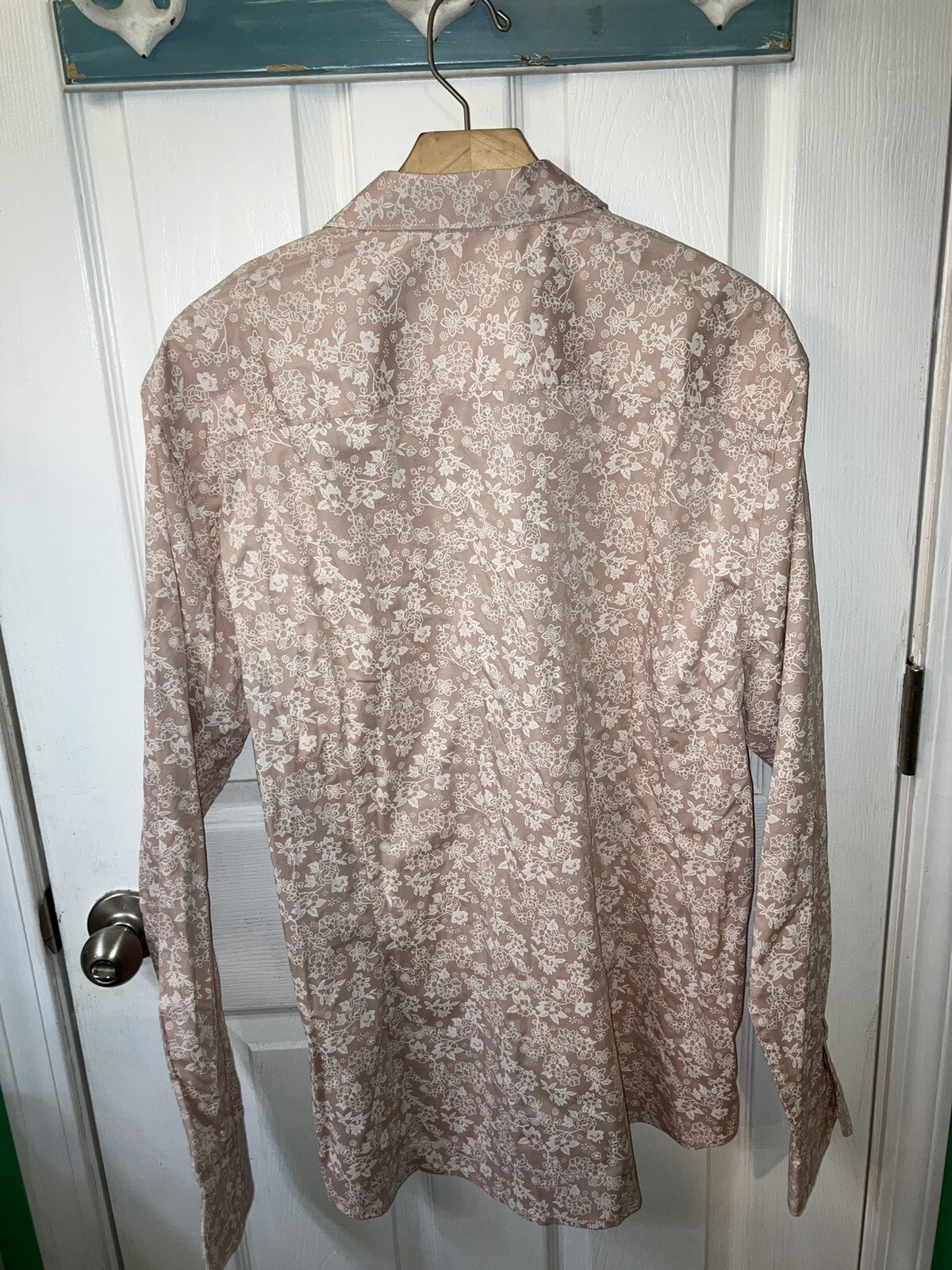 Guess Jeans Shirt Women's LS VEGA PRINTED LONG SLEEVE DRESS SHIRT XL. NWT