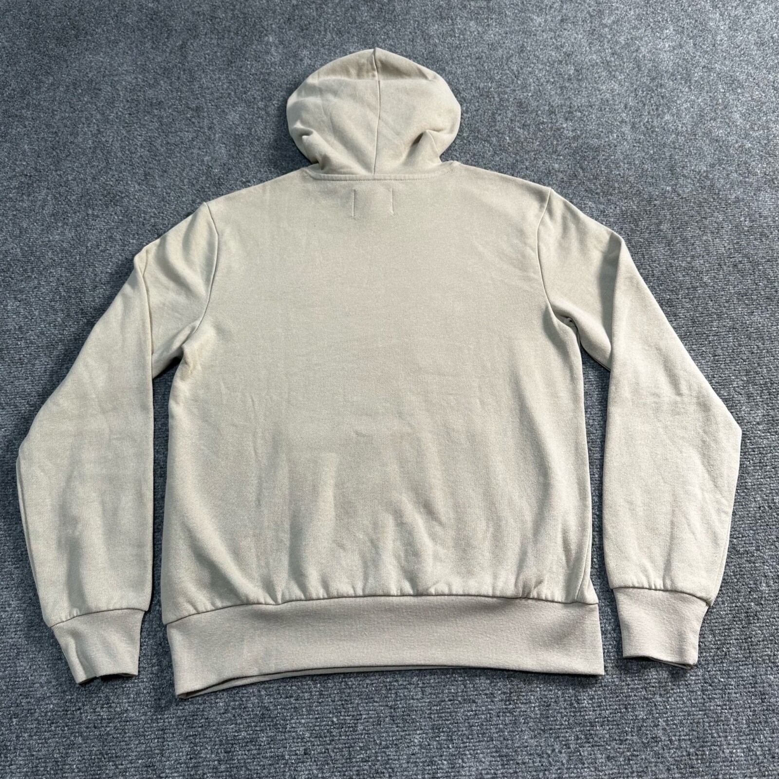 Star Wars Hoodie Mens Small Beige Yoda Pullover Pocket Sweatshirt Old Navy image 3