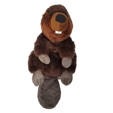 Wild Republic Beaver Stuffed Animal  12"  Plush Toy Brown with Gray Tail