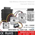 DC Step Down Converter 36V 48V To 12V 1-100A Buck Regulator Golf Voltage Reducer