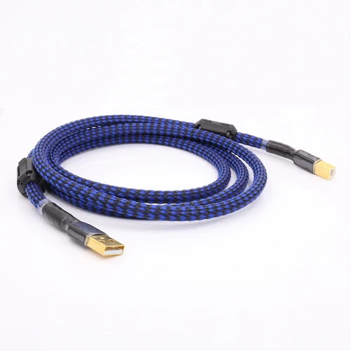 Hi-end OCC 24K Gold Plated HiFi Audio USB 2.0 Cable Type A To Type B Digital DAC - Picture 7 of 8