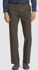  59 Izod Men's Gray Straight-Fit Flat Front Cotton Chinos Trouser Pants 38W 30L
