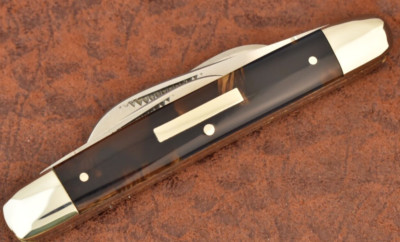 BULLDOG BRAND SOLINGEN GERMANY TORTOISE CELLULOID CONGRESS KNIFE 2004 (16935)