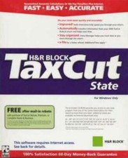 TaxCut 2004 State PC CD easy amending filing of past years tax returns H R block