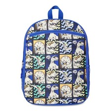 Wonder Nation 16" Backpack - Dinosaur Comic Reflex Blue - Kids School Back Pack