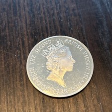 1985 British Virgin Islands TREASURE Astrolabe OLD Proof Silver $20 Coin