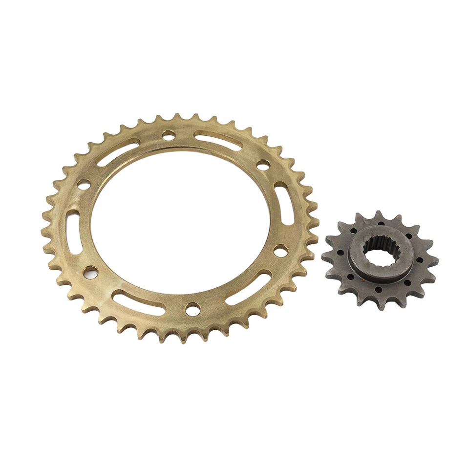 2pcs Front Rear Drive Chain Sprocket 16T 42T For BMW F800GS 2008-18 F700GS 13-16 Foto 2 de 4