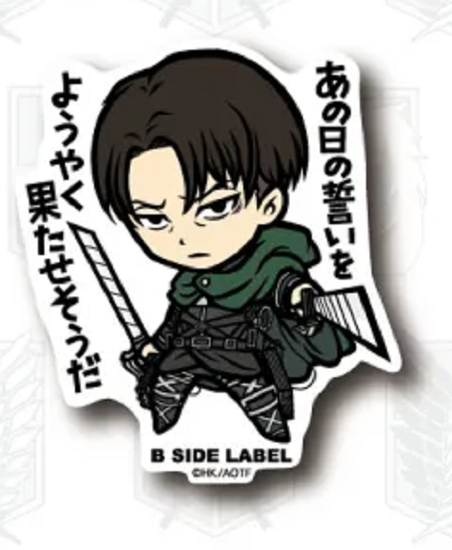 Attack on Titan japan limited NEW Ellen B-Side Label Sticker 1.5