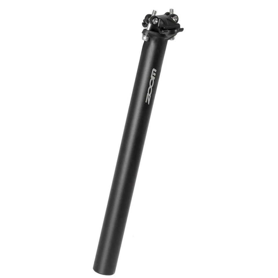 ZOOM Sattelstütze 31,6 mm Alu mit Skala 350 mm lang mattschwarz bis 140 kg - Bild 2 von 4