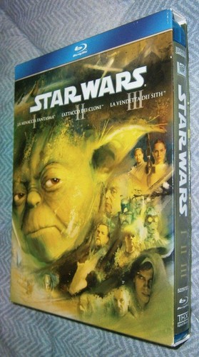 STAR WARS I, II, e III, 3 dischi BLU-RAY; in cofanetto, pari al nuovo - Foto 2 di 3
