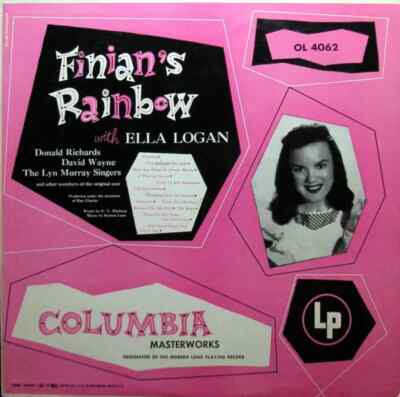 LP Ella Logan , Donald Richards , David Wayne Finians Rainbow Columbia Maste