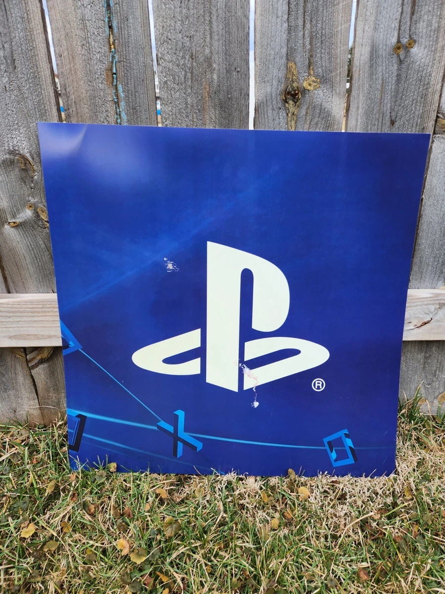 PlayStation 24x24 Official Plastic Store Display Sign PS4 PS5