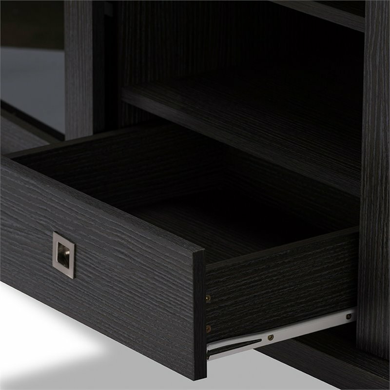 Baxton Studio Walda 59" TV Stand in Dark Brown eBay