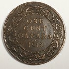 1918 Canada 1 Cent - George V - Fine (F) KM#21 - 5398-AH — photo 1
