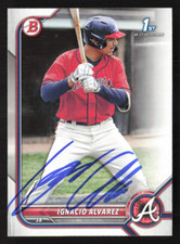 Nacho Ignacio Alvarez Atlanta Braves Signed 2022 Bowman Draft Paper  #BD-125 4