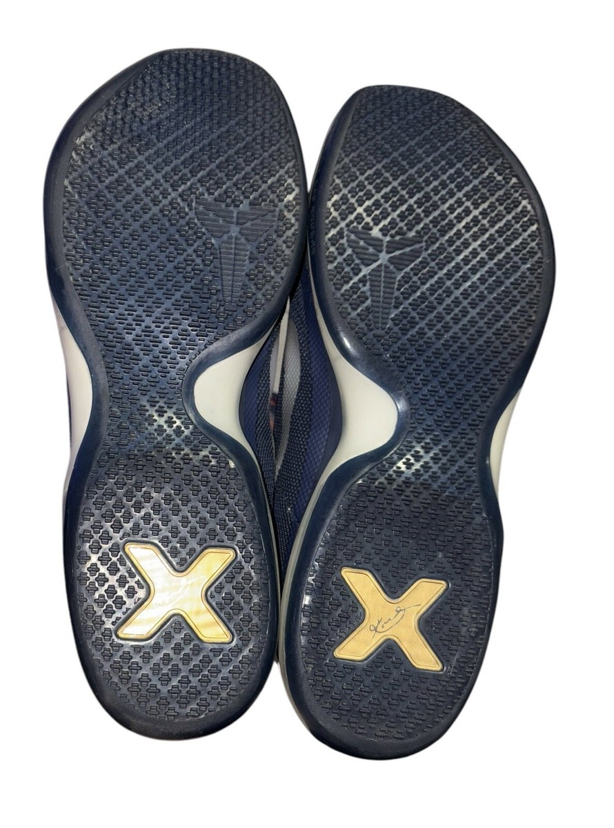 NIKE KOBE 10 X TB Georgetown Midnight Blue Silver Sneakers  display picture 2