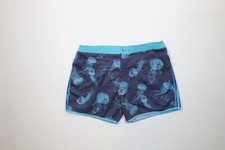 Hugo Boss Mens XL Jelly Fish All Over Print Above Knee Lined Swim Trunks Shorts