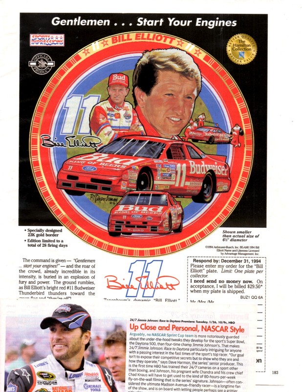 huge NASCAR drivers (1 pound) 200 separate clippings pages lot (50+ years!)