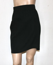 THIERRY MUGLER vintage black wool sculpted shirt FR 38