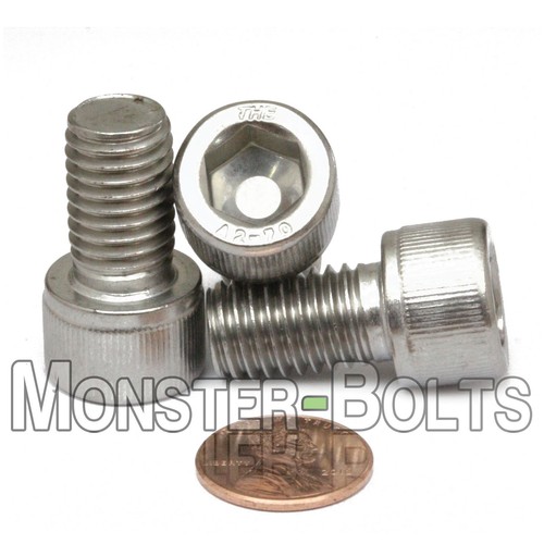M12 -1.75 Stainless Steel Socket Head Cap Screws, Metric Coarse Thread DIN 912 - Picture 3 of 16