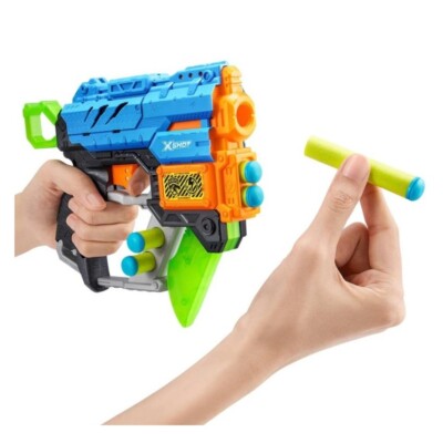 X-Shot Dino Attack Extinct Foam Dart Blaster Zuru Toy Gun 8 Darts