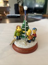 Simpsons Bradford Stuck On Christmas Flag Pole lluminated Ornament 2003