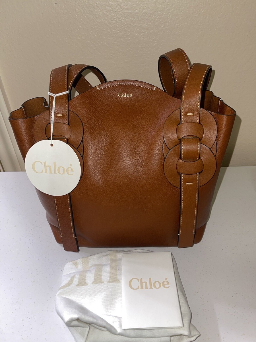 Chloé DARRYL ブラウンレザーショルダーバッグ Chloe（クロエ） ショルダーバッグ ダリル レザー バッグ ワン
