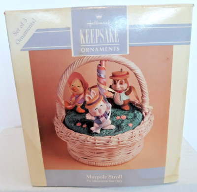 Hallmark Keepsake Ornament 1993 Maypole Stroll spring Easter collection