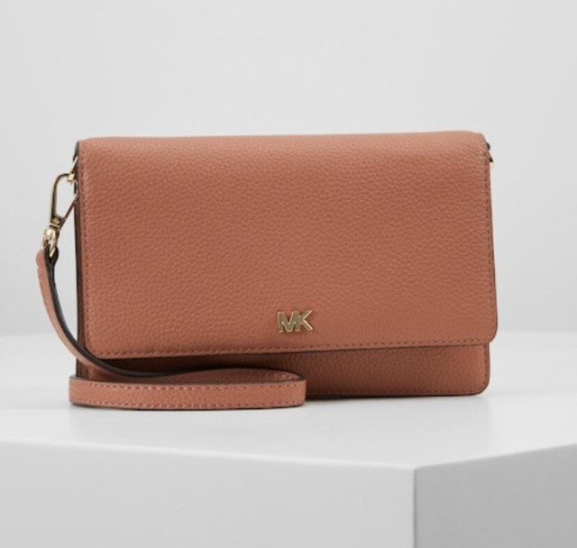 pebble leather phone crossbody wallet