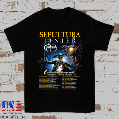 JINJER SEPULTURA Farewell Tour European T Shirt Full Size S-5XL