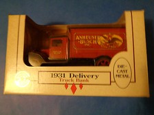 ANHEUSER BUSCH ERTL 1931 HAWKEYE DELIVERY TRUCK BANK key 1/34 stock 7576 - 5 OFF