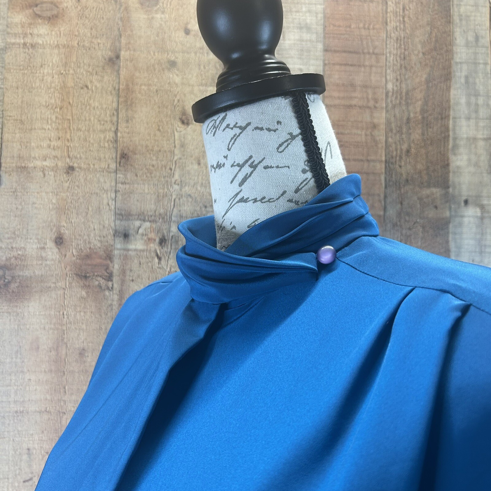 VTG Pendleton Women’s Polyester Button Down Blue … - image 4