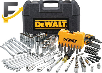 Mechanics Tools Kit and Socket Set 142-Piece 1/4 & 3/8'' Drive MM/SAE (DWMT73802)