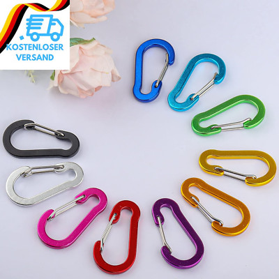 D Karabiner Mini Karabinerhaken Aluminium Klein Carabiner Für Camping/Angeln/Wan