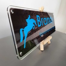 Black and blue personalised Horse Name Plaque/ sign / nameplate pony name plate