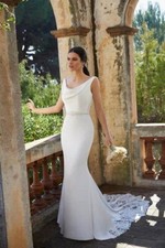 Ronald Joyce Brautkleid Style Willia Größe 8 Ivory NEU!!