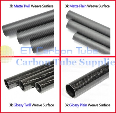 500mm 3K Carbon Fiber Tube OD20 21 22 23 24 25 26 27 28 29 30 32 40 44 50mmShaft