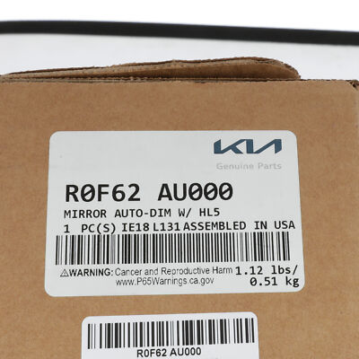 NEW OEM Kia 2022-2023 Carnival Auto Dimming Rear View Mirror