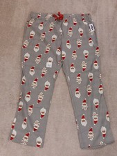 Old Navy Matching Santa Flannel Pajama Pants, Gray, XL