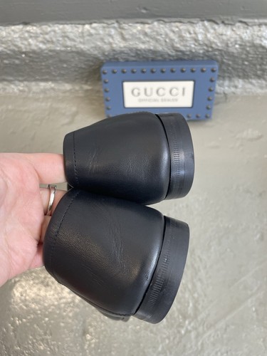 Authentic GUCCI MENS Jordaan Horsebit Black Leather Slip On Loafers Sz 7UK - Picture 8 of 14
