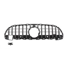 für Mercedes GT LOOK Grill W206 S206 AMG LINE GLANZ CHROM Kühlergrill Frontgrill