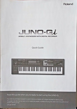 Roland Juno-Gi Synthesizer Keyboard Original Quick Start Owner's Manual Booklet.