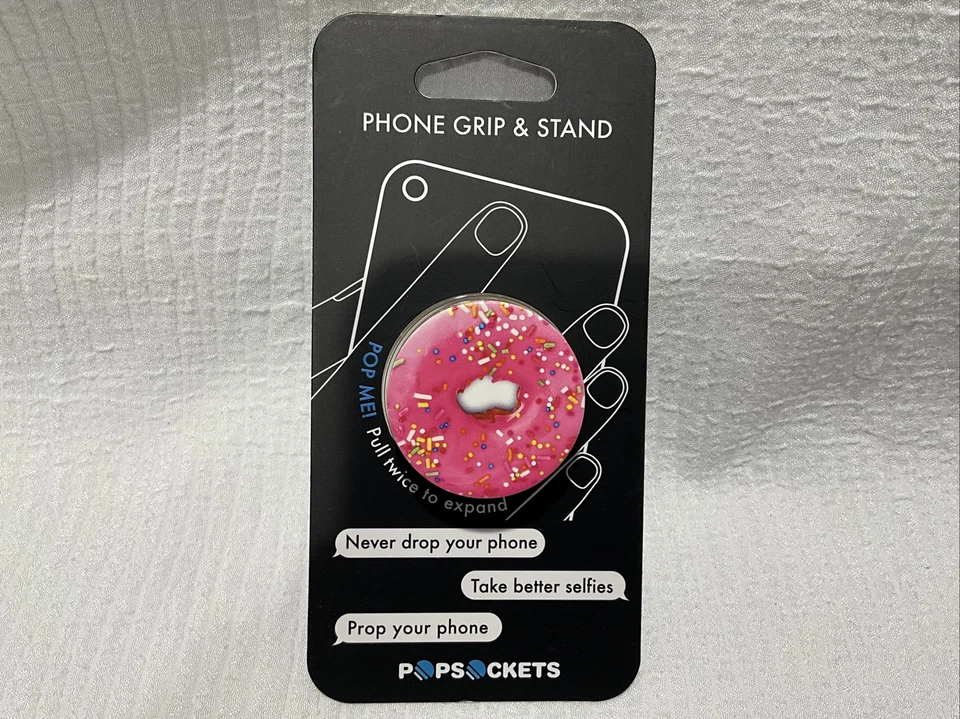 PopSockets Pink Donut Collapsible Grip & Stand for Phones and Tablets - Image 2 of 4