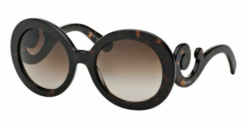 Prada PR17R-UAM4K0 Opal Brown on Brown 53mm Round Women display picture 3