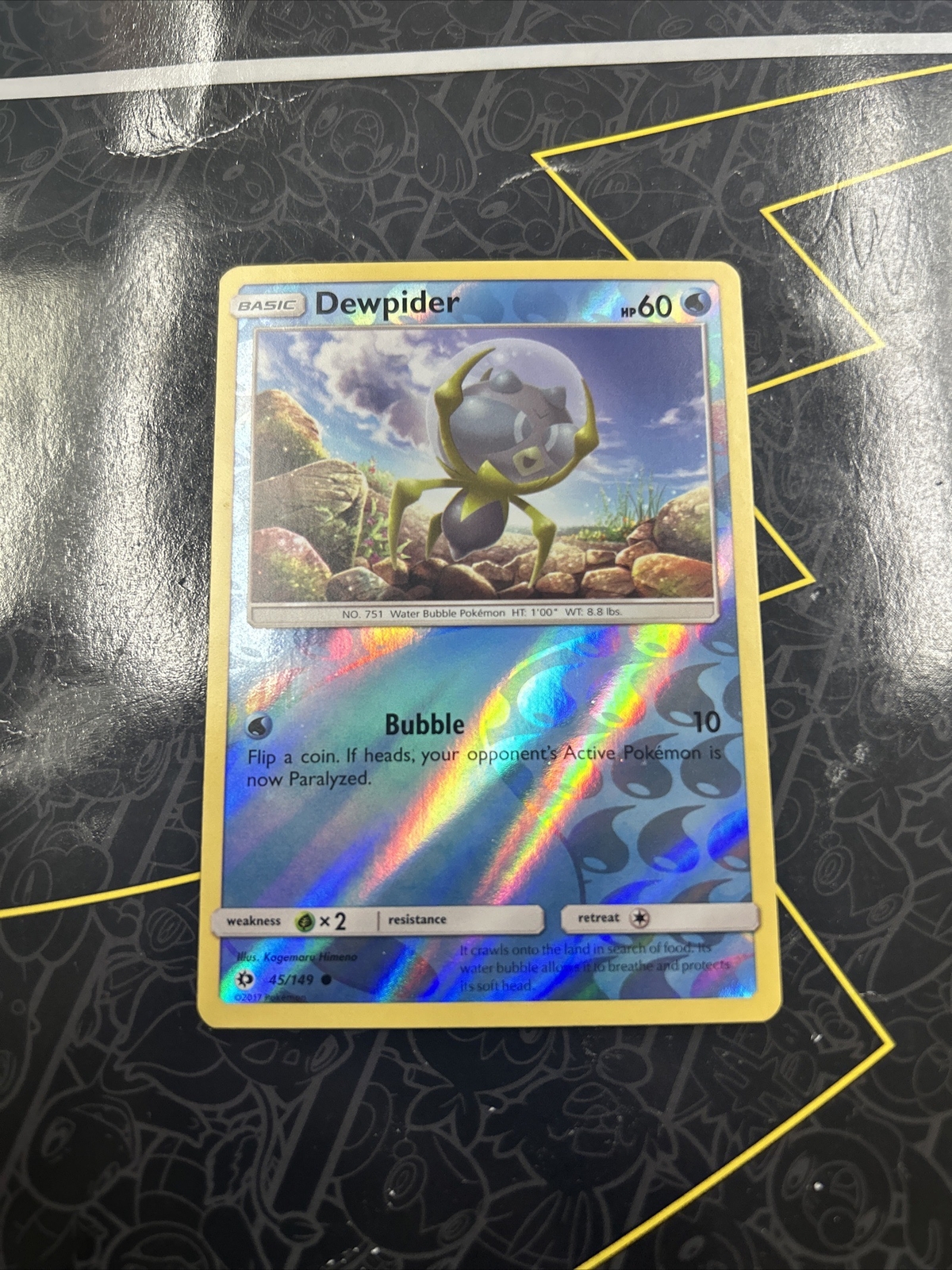 Pokemon Card - SM - Sun & Moon Dewpider 45/149 Reverse Holo