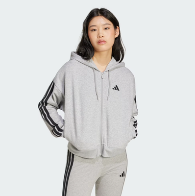 Sweat-shirt écoresponsable zippé à capuche French Terry femme - Native