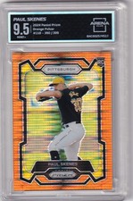 ARENA CLUB 9.5 MINT+ 2024 PRIZMS ORANGE PULSAR /399 RC PAUL SKENES PIRATES -GR60