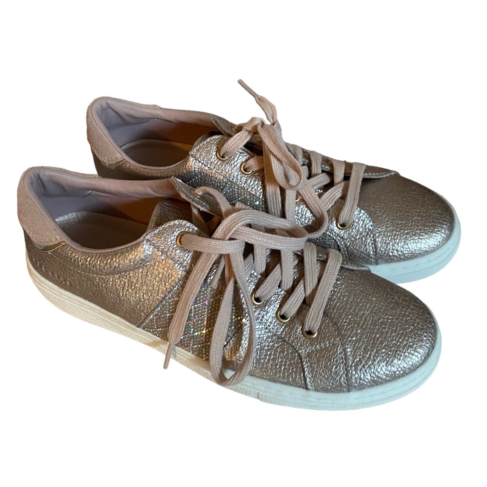 Skechers Los Angeles Rose Gold Sneakers Running Shoes Womens Size