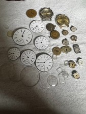 Watchmaker Estate Lot Vintage Pocket And Wrist Watch Movements  Dials Read 