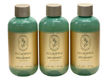 NEW 3 BATH  BODY WORKS EUCALYPTUS SPEARMINT BODY MASSAGE OIL 6 FL OZ ARGAN OIL